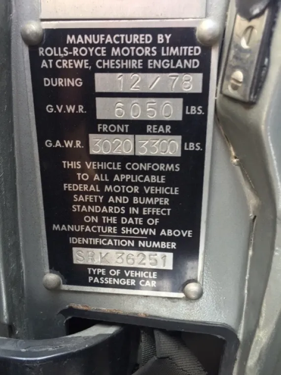 Vehicle Image 1 - 1979 Rolls-Royce Silver Shadow II