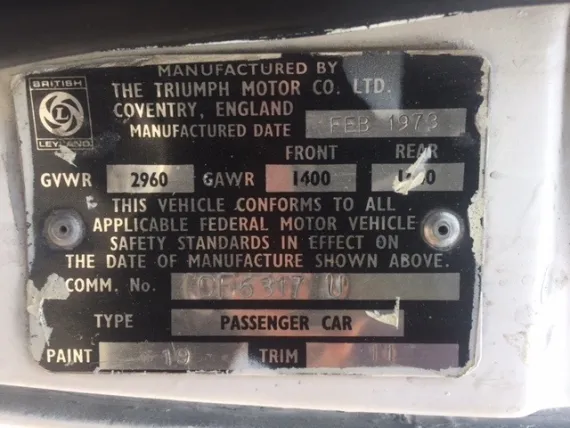 Vehicle Image 4 - 1973 Triumph TR6
