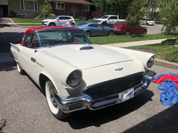 Vehicle Image 14 - 1957 Ford Thunderbird 2 door convertible with Port Hole hardtop