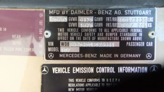 Vehicle Image 22 - 1983 Mercedes-Benz 380SL