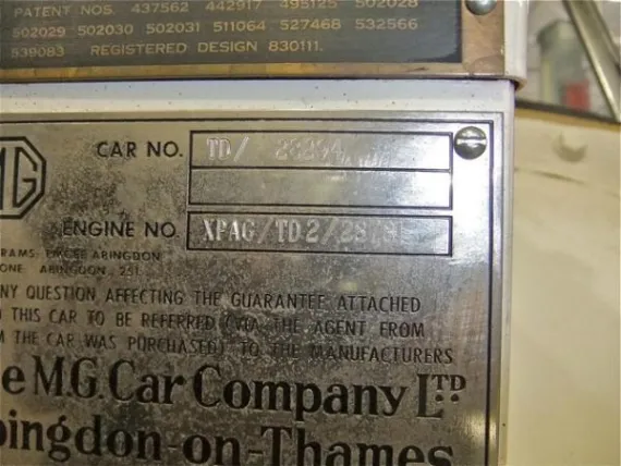 Vehicle Image 7 - 1953 MG TD Roadster RHD