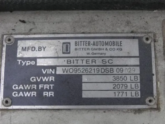 Vehicle Image 2 - 1983 Opel Bitter SC