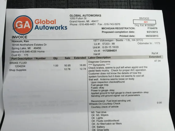 Vehicle Image 34 - 1977 Volkswagen Beetle w Air Conditioning PRISTINE