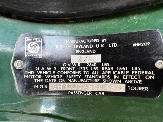 Vehicle Image 10 - 1978 MG B