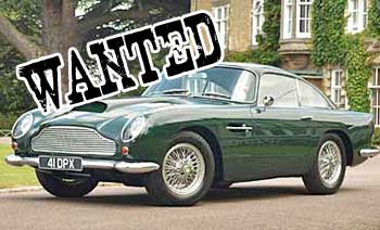 Wanted-Aston-Martin-DB4 Aston Martin DB4