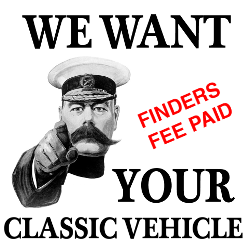 We want your classic car